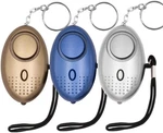 Kosin Safe Sound Personal Alarm, 3 Pack 145DB Brown/blue/grey. Fixed Price $14.43.