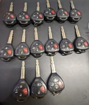 Lot Of 15 Oem Toyota Head Key Fob Remotes Dot Chip 4 Buttons. Fixed Price $187.50.