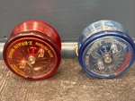(2) Vintage Omega Red & Blue X-brain Wing Auto Return Yoyo 1999 Read Descrip. Fixed Price $25.99.