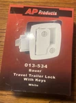 Ap Products 013-534 Bauer Rv Entry Door Lock With Keys White. Fixed Price $24.00.