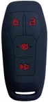 Runzuie Silicone Keyless Entry Remote Fob Cover Small, Black With Red. Fixed Price $16.73.