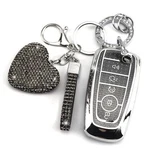 Fob Cover With Diamond Keychain For Women, Car Holder Black-heart. Fixed Price $28.86.