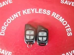 Pair-compustar Keyless Remote VA5REC310 -1W433 4-BUTTON Blue Light Vgc. Fixed Price $13.00.