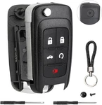 5 Button Key Fob Shell Replacement For Chevy Cruze Camaro Impala Equinox Gmc.... Fixed Price $17.84.