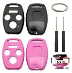 Pack Key Fob Shell Case Replacement Fits For Honda Accord 2003 Black + Pink. Fixed Price $15.02.