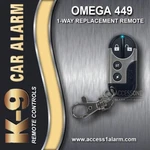 New K-9 Omega R&d 4-BUTTON 1-WAY Remote Control L2M449 For Mundial Ssla Ssx. Fixed Price $42.99.