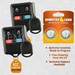 2 Replacement Keyless Entry Remote Fob & Ignition Transponder Chip Ford. Fixed Price $14.95.
