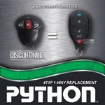 Discontinued Python 473P 3-BUTTON Remote Control 7145P Replacement New. Fixed Price $49.99.