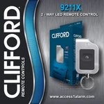 Clifford 9211X Mini 1-BUTTON, 2-WAY Remote Kit W/ Fobs. Fixed Price $89.95.