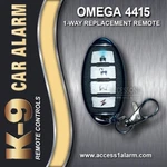 New K-9 Omega R&d 4-BUTTON 1-WAY Remote Control L2M4415 Mundial, K9-140-LA. Fixed Price $42.99.