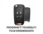 Oem Electronic Button Remote Flip Key Fob For 2010-2020 Chevrolet KR55WK50073. Fixed Price $17.93.
