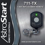 Astrostart 711-TX 1-WAY 1-BUTTON Remote Control Fcc Id J5F-TX50B. Fixed Price $59.99.