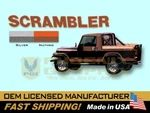 1981 1982 1983 1984 Jeep Scrambler CJ8 Decals Stripes Graphics Kit. Fixed Price $349.00.