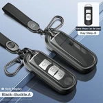 Aluminum Alloy Tpu Black Car Key Case Cover With Buckle For Mazda CX-4 CX-5. Fixed Price $23.69.