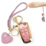 Yikecase Fob Cover With Diamond Keychain For Women, Car Shell Pink. Fixed Price $31.18.