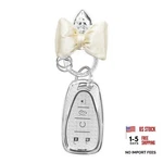 Compatible With Chevy Fob Cover Silk Bowknot Keychain 5 Buttons Silver. Fixed Price $24.92.