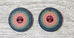 Boho Wood Flowers Sewing Buttons 2 Holes Inch (set #1019). Fixed Price $6.07.