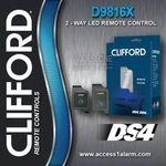 Clifford DS4 D9816X 2-WAY 1-MILE Led Remote Control Kit With Antenna 7816X 7616X. Fixed Price $99.99.