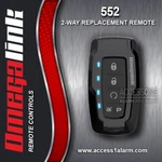 New 552 Omegalink 5-BUTTON 2-WAY Remote Control TBQT12-SS2W. Fixed Price $49.99.