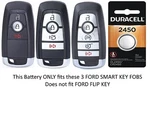Remote Smart Key Fob Battery Fits Ford - Duracell CR2450. Fixed Price $10.79.