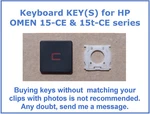 New HPO06 Single Keyboard Keys For Omen 15-DC & 15T-DC Series Red Backlit. Fixed Price $12.30.