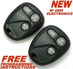 New Matched Pair Gmc Chevy Keyless Remote Fobs 16245100-29 16207901-5. Fixed Price $99.94.
