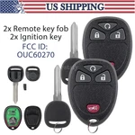 For 2007 - 2013 Chevrolet Silverado 1500 2500 3500 Remote Fob + Ignition Key. Fixed Price $17.95.