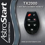 Astrostart Astroflex 1-WAY 6-BUTTON Remote Control Fcc Id J5F-TX2000. Fixed Price $119.99.