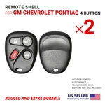 2X Remote Head Key Shell For Gm Chevrolet Pontiac Saturn With 4 Button. Fixed Price $10.45.