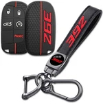 Qzxiaogu Emblem Fob Cover With Keychain For Dodge Challenger 392, Red. Fixed Price $25.99.