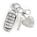 Nomiyo 7 Button Key Fob Cover With Diamond, Compatible Silver. Fixed Price $24.45.