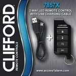 Clifford 7857X 2-WAY Led Remote Control With Usb Charger And Manual 4806X. Fixed Price $96.99.
