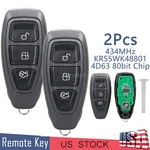 3BUTTON Smart Remote Key Fob Ford Fiesta Focus C-max 2011-2019 KR55WK48801. Fixed Price $33.95.
