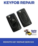 Citroen Berlingo 2 Button Remote Flip Key Fob Case / Battery Replacement Repair. Fixed Price $47.10.