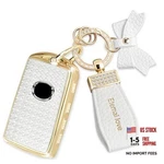 Fob Cover With Diamond Keychain, Car Shell For Women, Compatible Gold. Fixed Price $23.36.