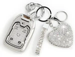 Nomiyo Key Fob Cover With Diamond, Compatible Gmc Yukon Chevy Silver. Fixed Price $27.30.