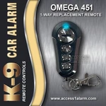 New K-9 Omega 5-BUTTON 1-WAY Remote Control VGA451 For K9 And Excalibur. Fixed Price $39.99.