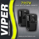 Pair Of Viper 7117V 1-BUTTON 1-WAY Remote Control For 4119V DS3 DS4 New 2026. Fixed Price $72.99.