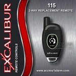 New Excalibur Omega 115 1-BUTTON 2-WAY Remote Control Elvntrma For RS-265. Fixed Price $59.99.