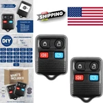 Replacement Keyless Entry Remote Control Fob Clicker Transmitter Black 2 Pack. Fixed Price $17.99.