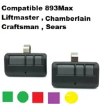 893MAX Remote Garage Door Opener New 2-PACK Liftmaster Craftsman Chamberlain. Fixed Price $20.96.