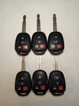 Lot Of 6 Oem Toyota Head Keys Fob Remotes HYQ12BDP 4 Buttons. Fixed Price $90.00.