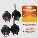 2 Remote Shell Case Uncut Key Replacement For Mercedes Smart Car (KR55WK45144). Fixed Price $9.95.