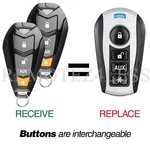 2 New Replacement Clifford Button Keyless Remote Fob EZSDEI7141 Grey. Fixed Price $64.95.