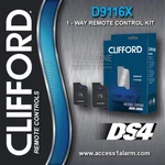 Clifford D9116X 1-WAY 1/4-MILE DS3 DS4 Remote Control Kit With Antenna. Fixed Price $79.99.