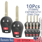 10 3BUTTON Remote Key Fob For Nissan Rogue Cube 2009-2014 CWTWB1U751 H0561-C993A. Fixed Price $56.99.