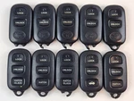 Original Toyota Lot Of 10 Oem Key Less Alarm Remote 99-08 Fob 3-BUTTON Usa Bulk. Fixed Price $74.99.