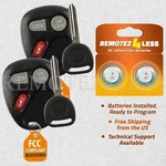 New Replacement Keyless Entry Remote Car Fob For 15042968 + 102P Keys Clips. Fixed Price $19.95.