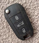 Genuine Citroen 3 Button Remote Flip Car Key Fob - Free Delivery. Fixed Price $9.42.