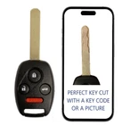 Key Cut + Remote Honda Accord Pilot 2008 2015 KR55WK49308 35118-TA0-A00. Fixed Price $29.99.